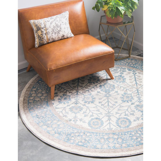 Unique Loom Gneis Salzburg Rug, 6'x6' Traditional Area Rugs by