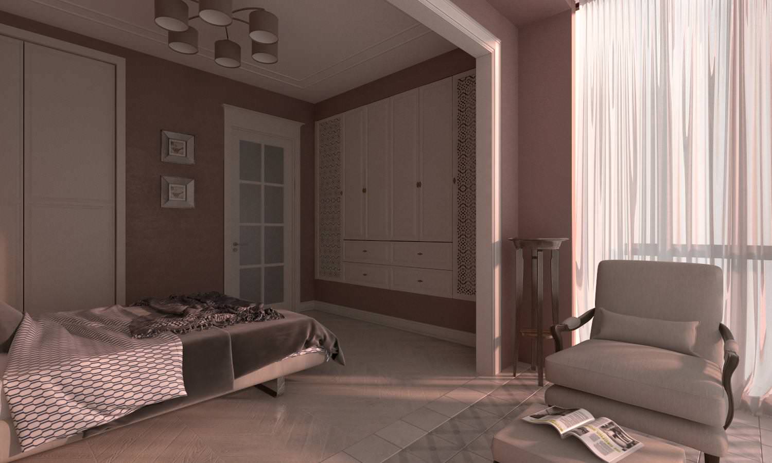 Проект квартиры "Капучино и МОРЕ"