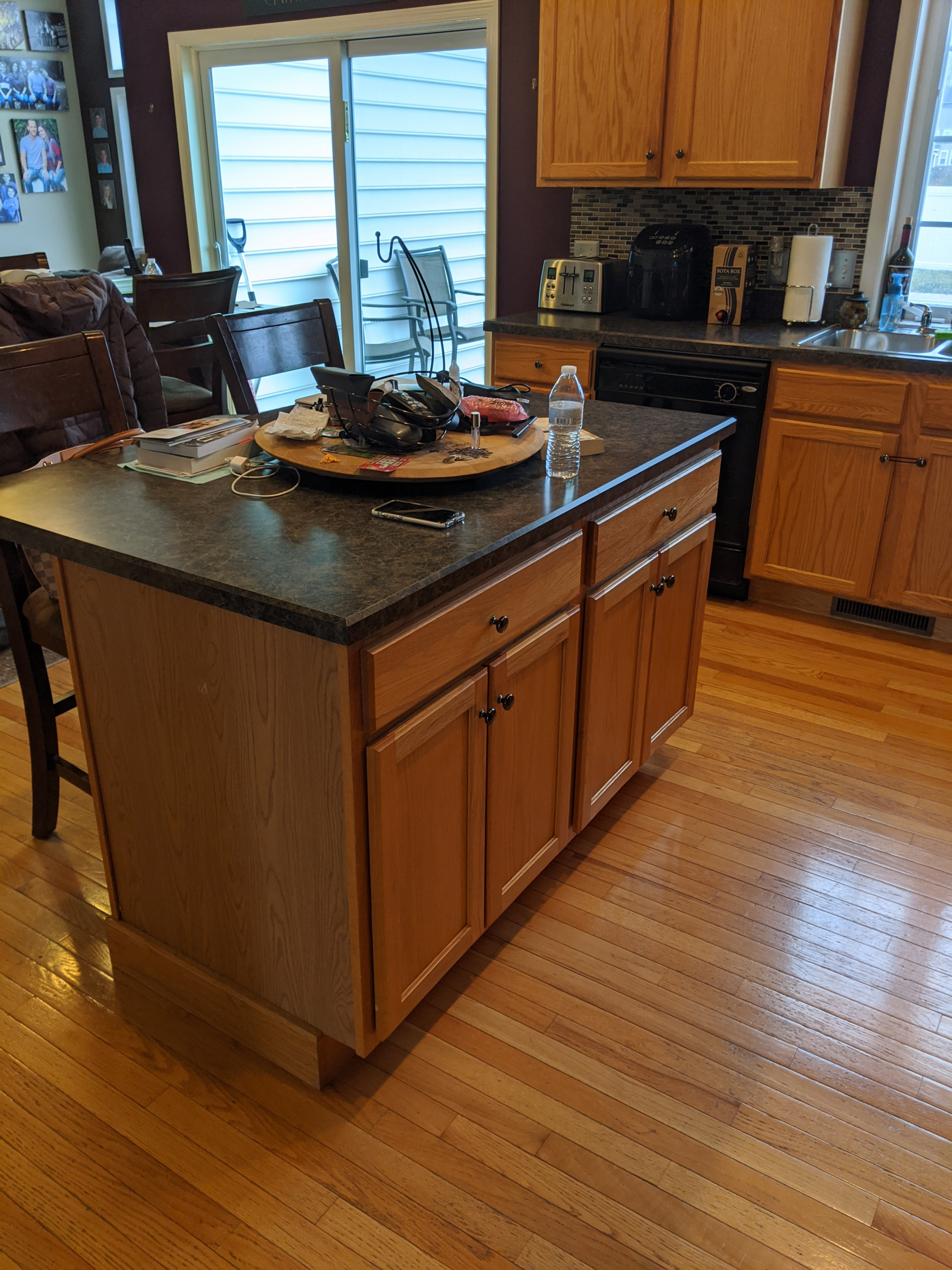 Blue & White Transitional Kitchen Remodel