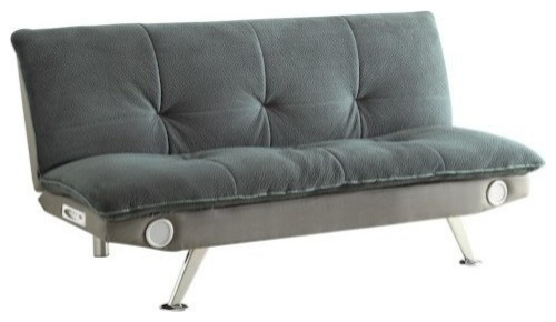 coaster grey velvet sofa bed