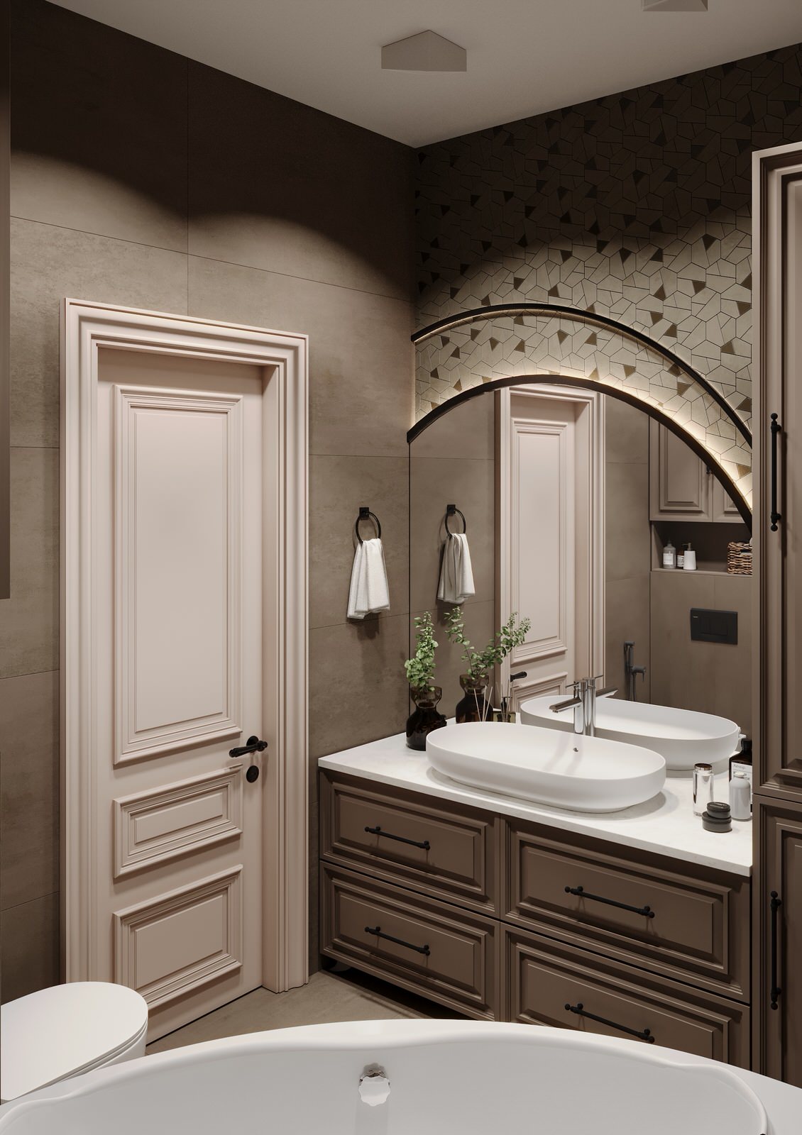 Ванная в стиле Неоклассика