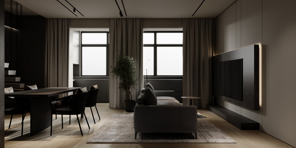 Дизайн проект двухэтажной квартиры