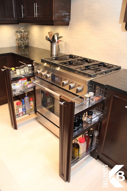Spice rack pull outs contemporary-koek