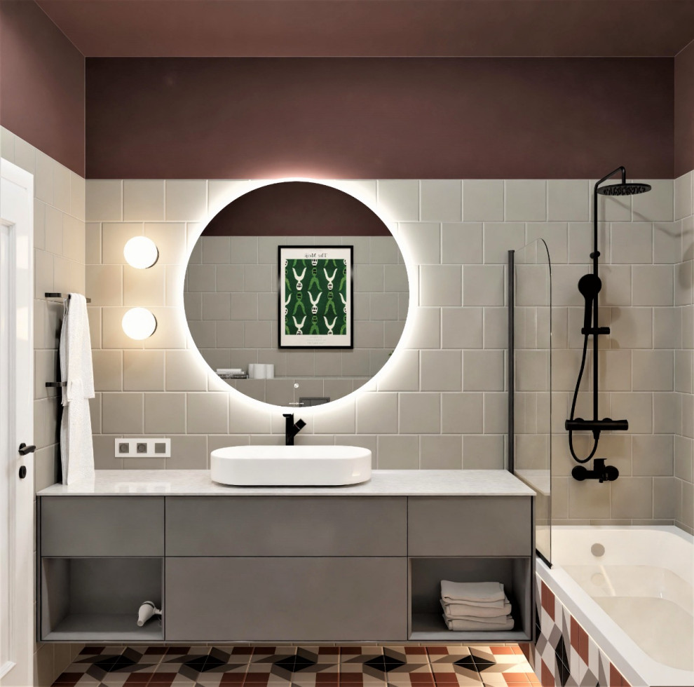 Ванная комната в стиле IKEA.