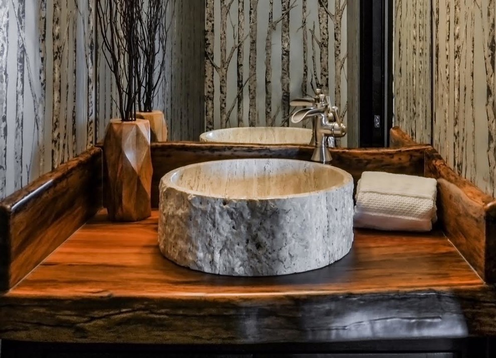 Table Rock Lake Home - Rustic - Powder Room - Other - by Cindy Love ...