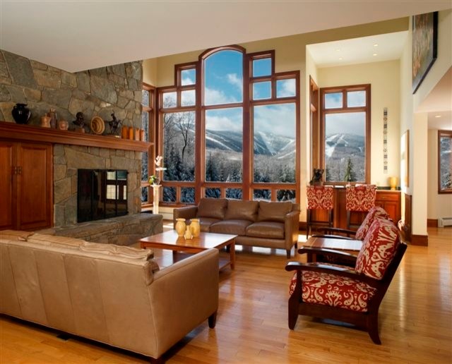 Mountainside House contemporary-vardagsrum