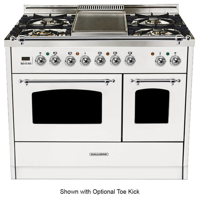 Double Oven Dual Fuel Italian Range, 40 - Contemporary - Gas Ranges And ...