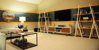 Game/Media Room - Transitional - Home Cinema - Austin - by Afka 