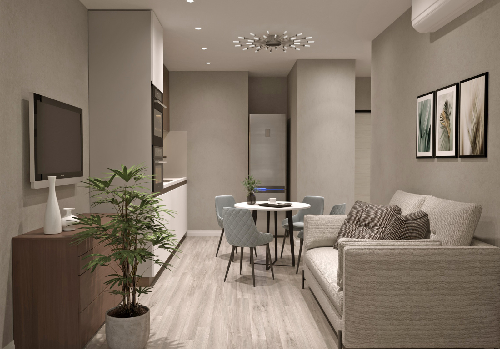 Типовой проект 1 бюджетного ремонта от застройщика.