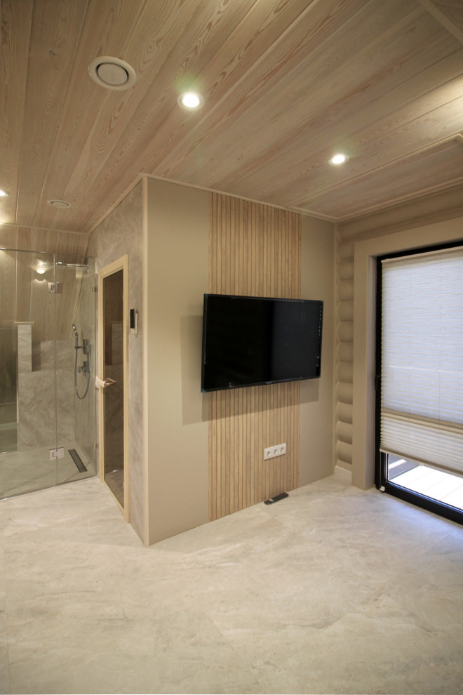 Срубовой коттедж в Рощино