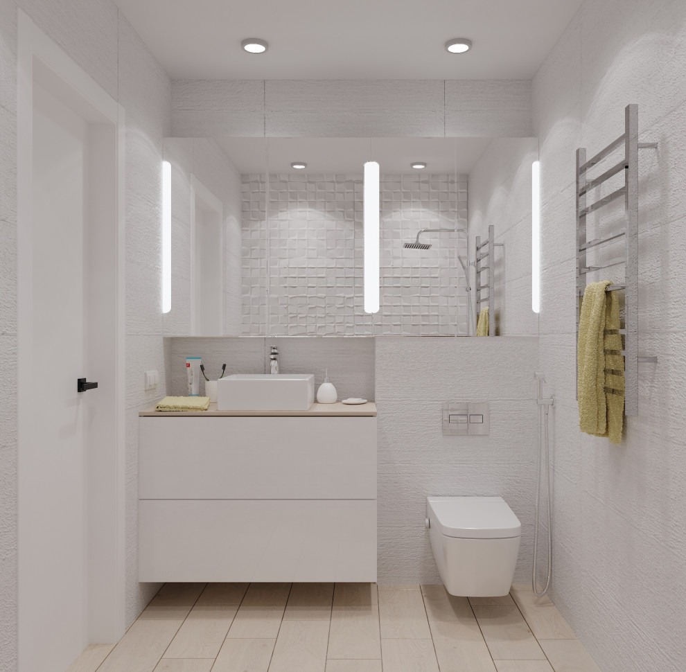 Частный дом «серые оттенки минимализма с современной классикой»