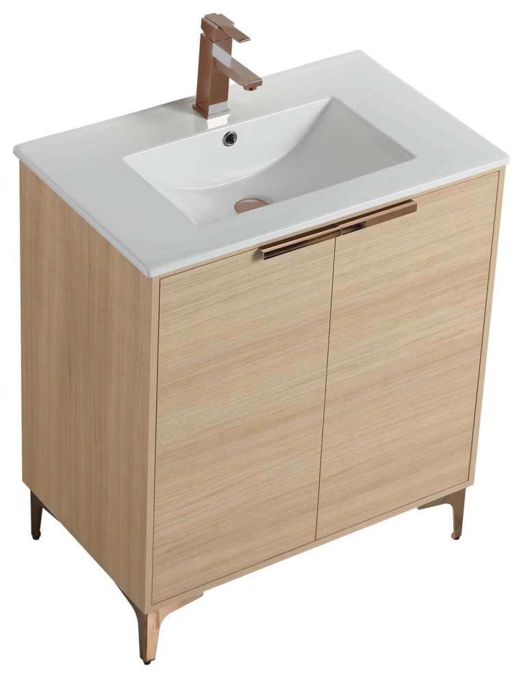 Wilmington Bath Vanity, 30 Inch Midcentury Bathroom Vanities And