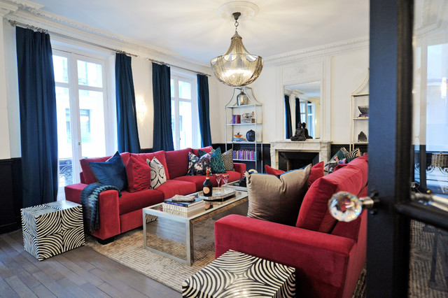 Chic Parisian Flat contemporaneo-salon