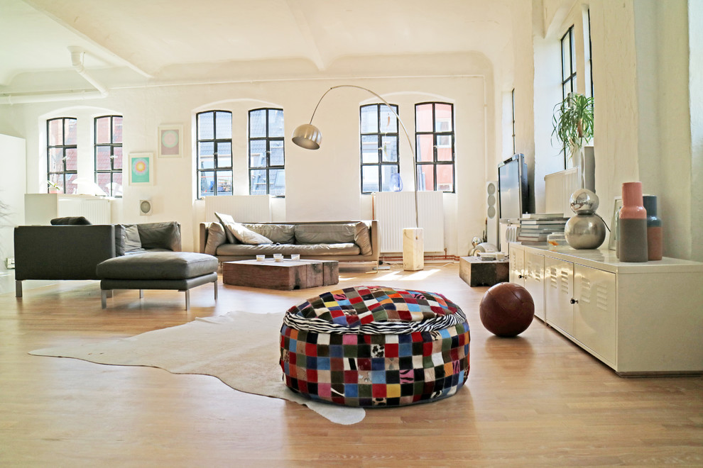 Eklektisches Wohnzimmer in Hamburg