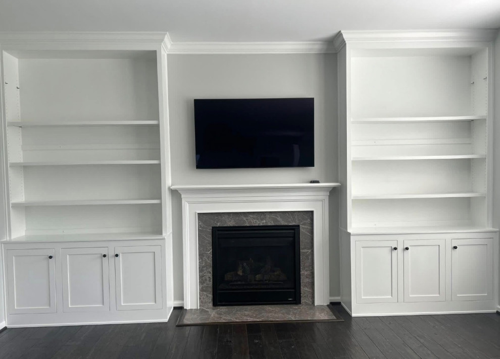 Built In books shelves