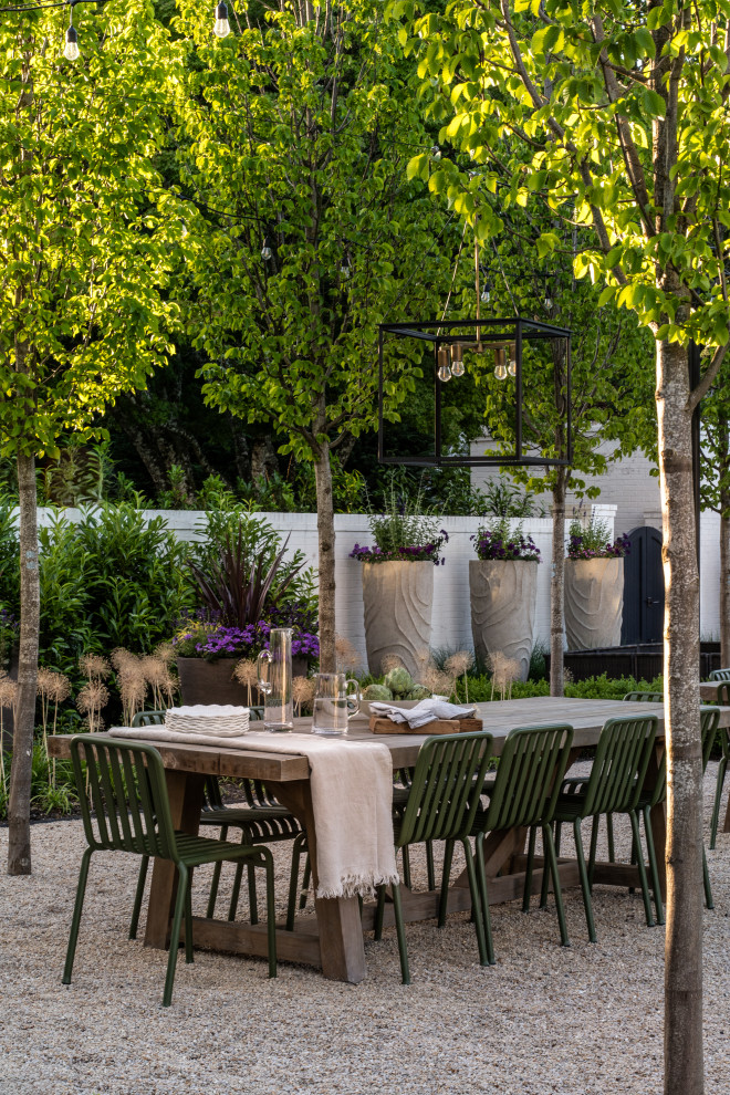 Patio - transitional patio idea in Portland
