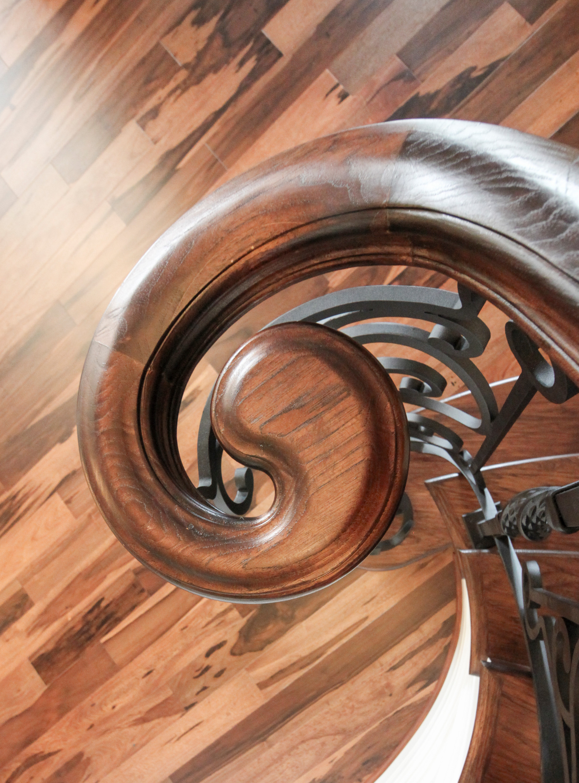 Project #74 | Circular Staircase with Hand-Forged Metal Panels