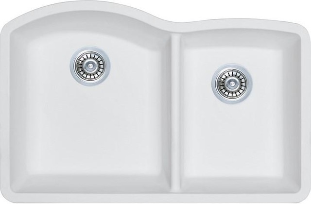 G 3221os W White Granite Composite Double Offset Bowl Kitchen Sink G 3221os W White Granite Composite Double Offset Bowl Kitchen Sink