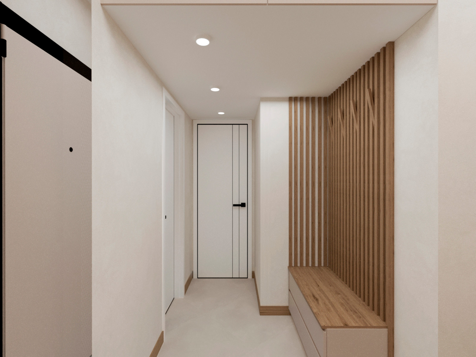 Природный минимализм. Дизайн 3-х комнатной квартиры.