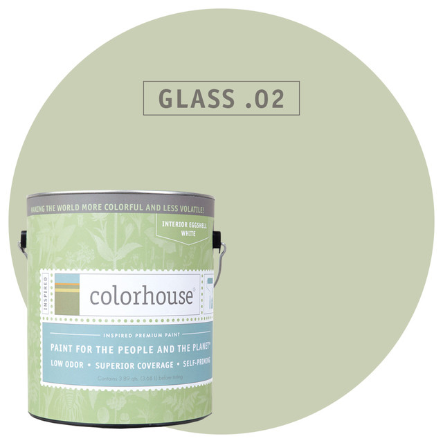 ColorSpot Eggshell Interior Paint Sample, Glass .02,  8-oz