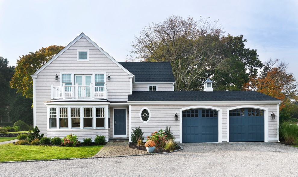 Design ideas for a traditional two-storey exterior in Providence.