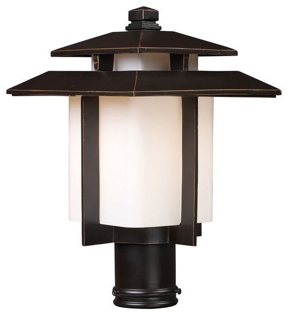 Elk Kanso 1 Light Outdoor Pier Mount Hazelnut Bronze 42173 Elk Kanso 1 Light Outdoor Pier Mount Hazelnut Bronze 42173 Transitional Post