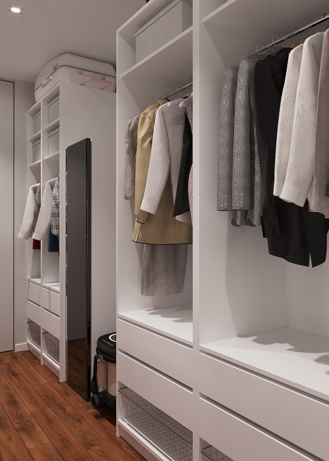 Интерьер в природной гамме для семьи с двумя детьми