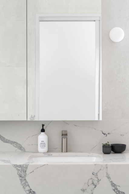 Glen Iris House contemporary-powder-room