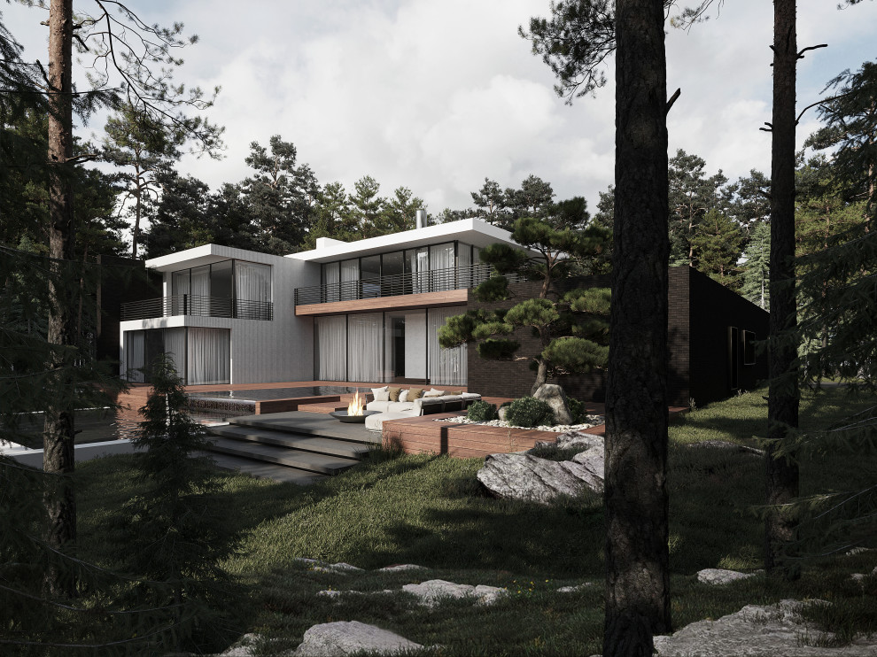 Эскиз индивидуального загородного дома