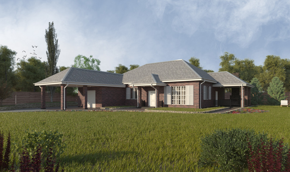 Одноэтажный жилой дом