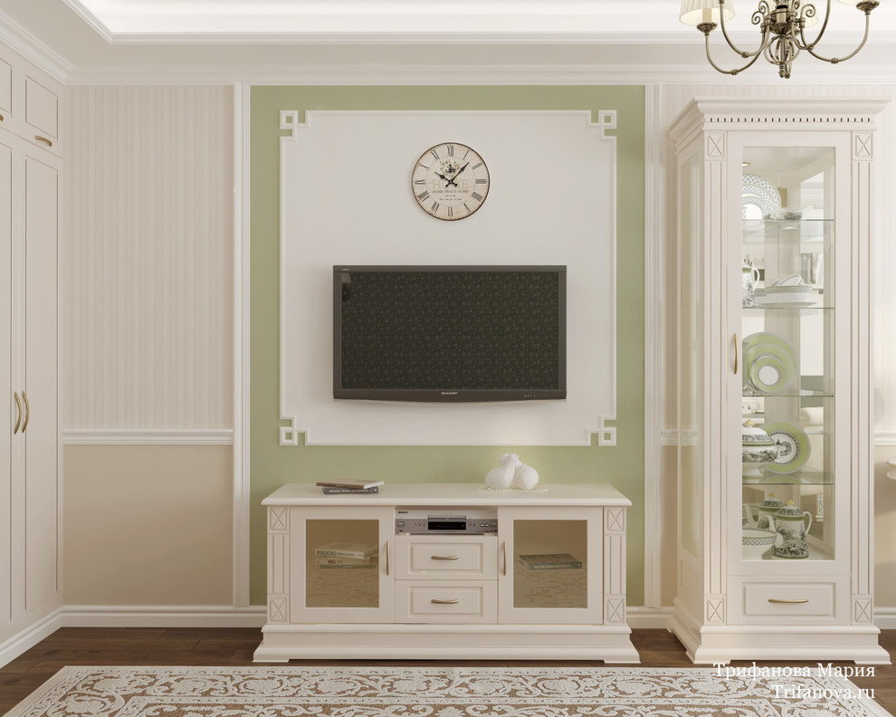 Дизайн интерьера трехкомнатной квартиры 80 м² в Марфино