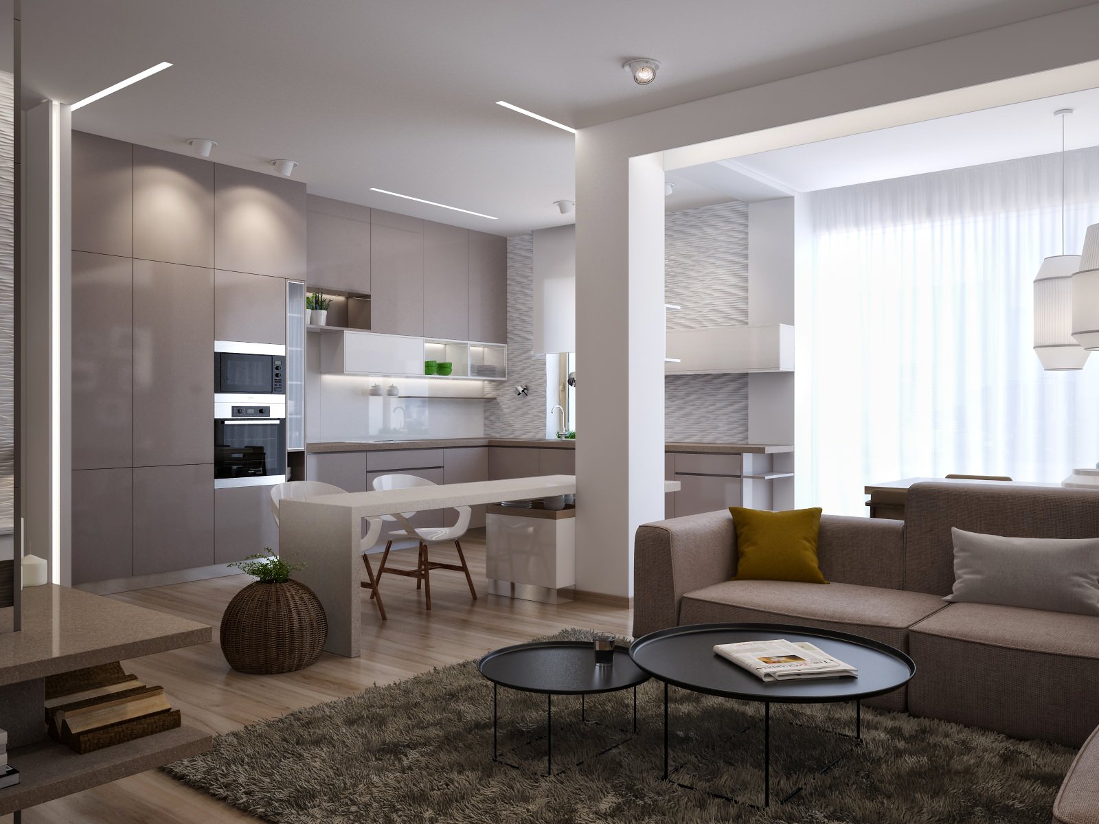 Минимализм для молодой пары