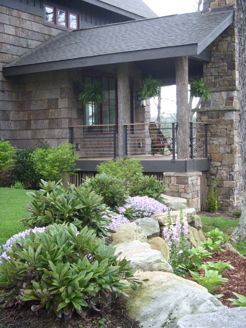 Poplar Cottage rustikt-have