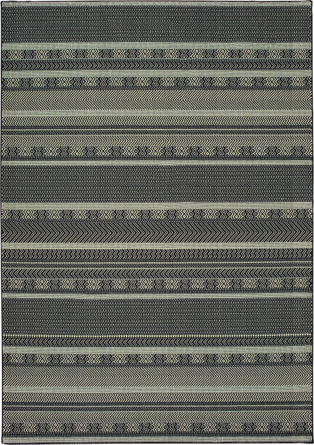 Oriental Weavers Luna 1802K Black/Ivory Area Rug 7'10'' X 10'10''