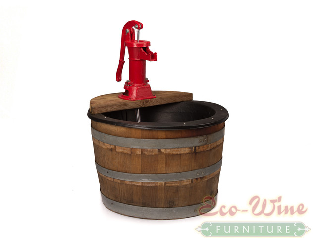 1/2 Wine Barrel Fountain