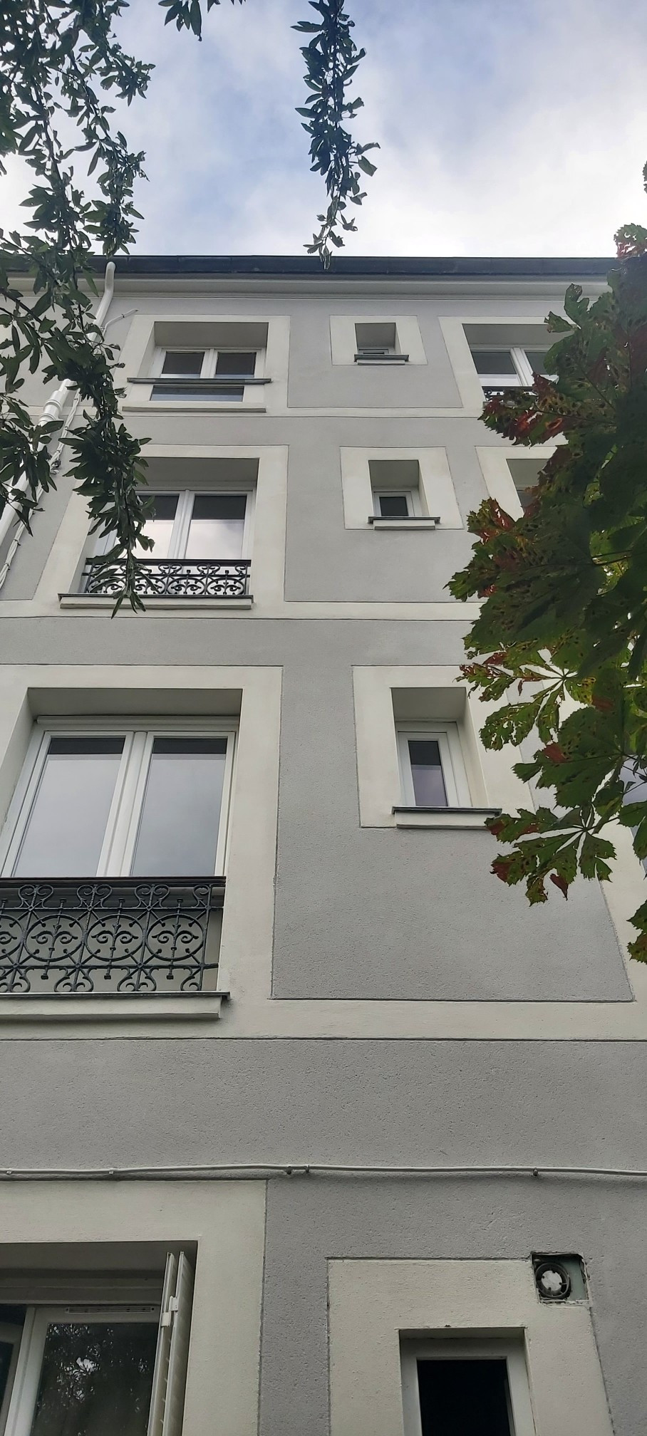 Ravalement de façade d'une maison
