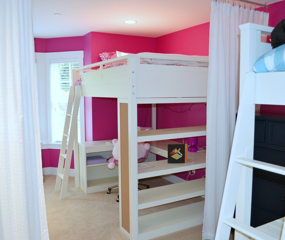 Design ideas for a traditional kids' room in Seattle.