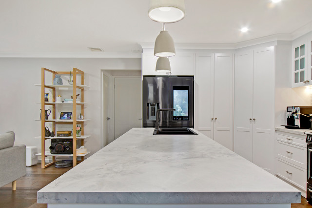 Stylish Porcelain stone island benchtop modern-kitchen