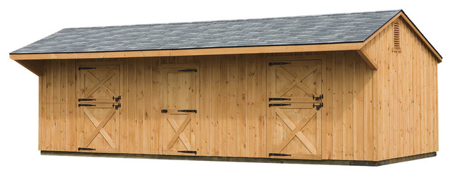 2 Stall 1 Tack Room 12x32 Shed Row Horse Barn Rustic Garden