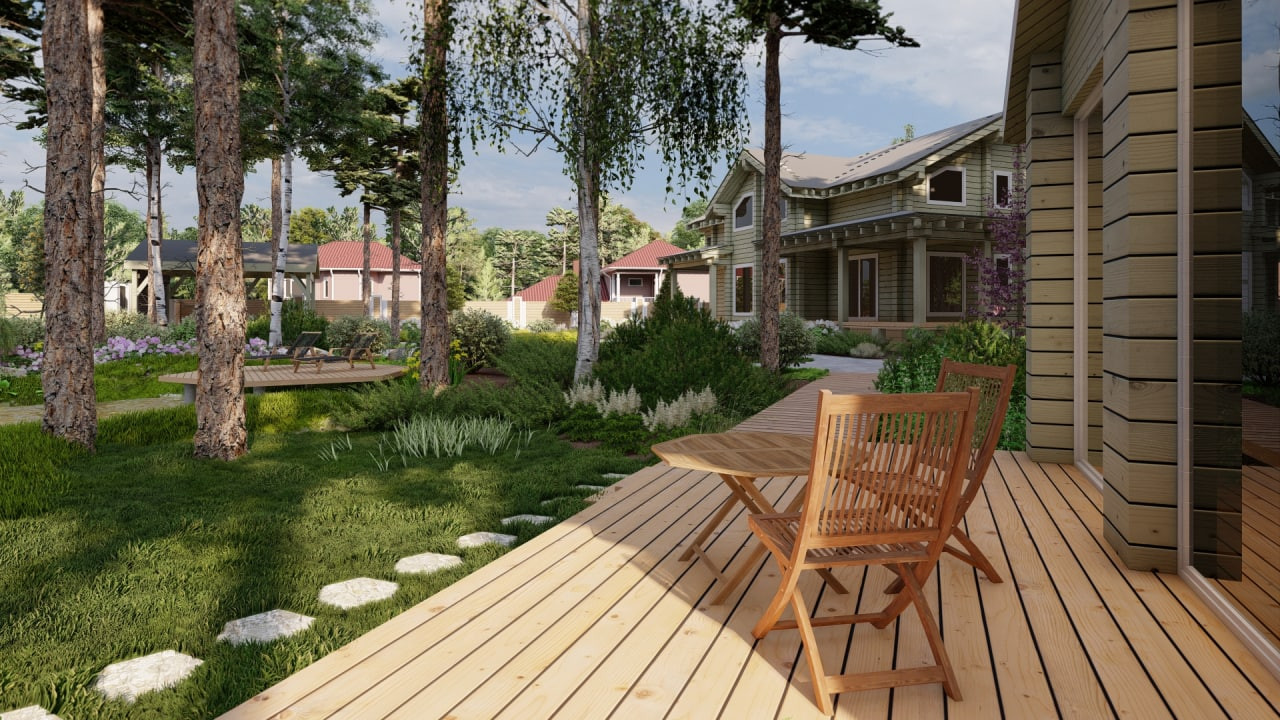 Проект сада Лесная жемчужина