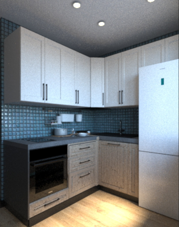 Кухня в стиле лофт для Холостяка