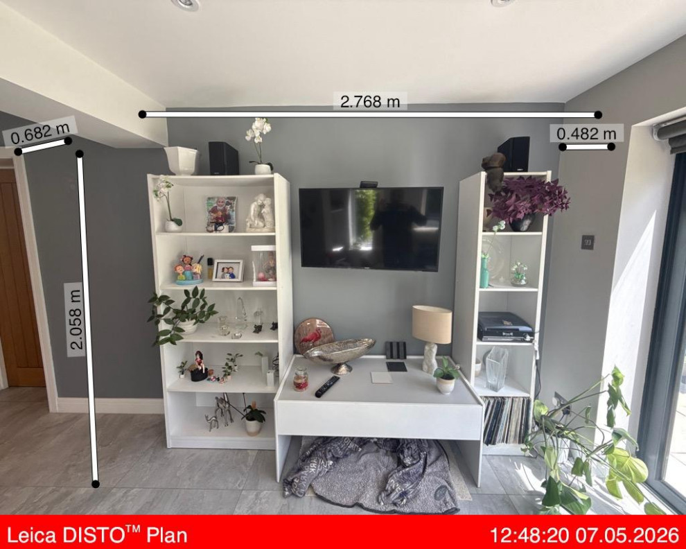 Modern Media Wall with Feature Fireplace