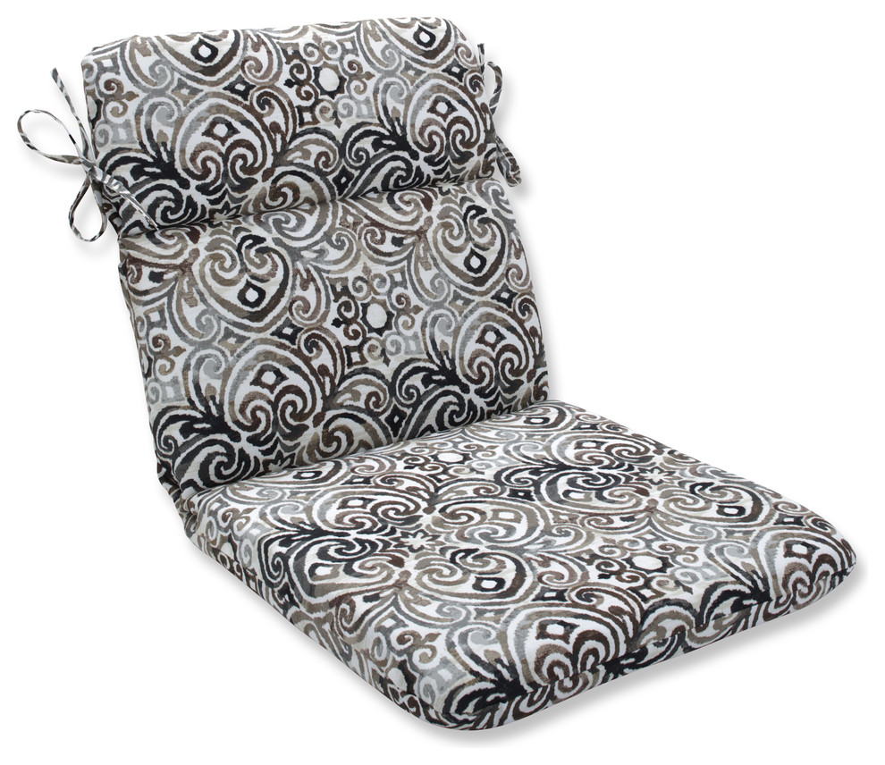 Outdoor/Indoor Corrinthian Driftwood Rounded Corners Chair Cushion