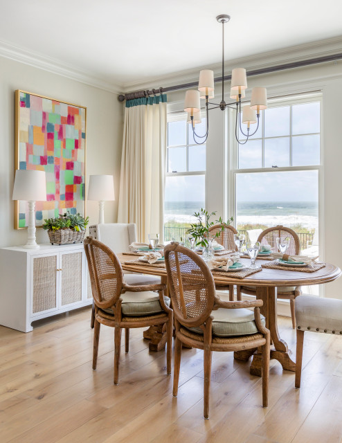 Cypress Retreat beach-style-dining-room