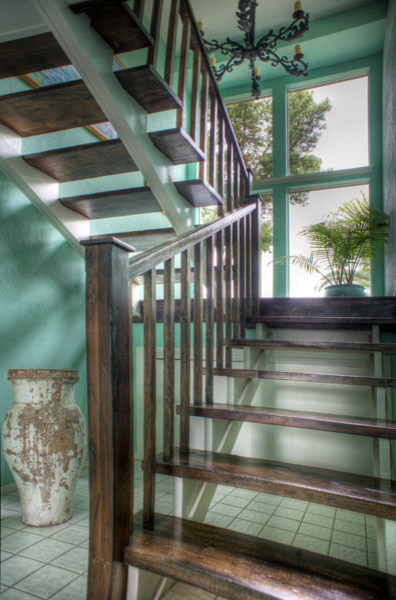 Photo of a tropical staircase in Austin.