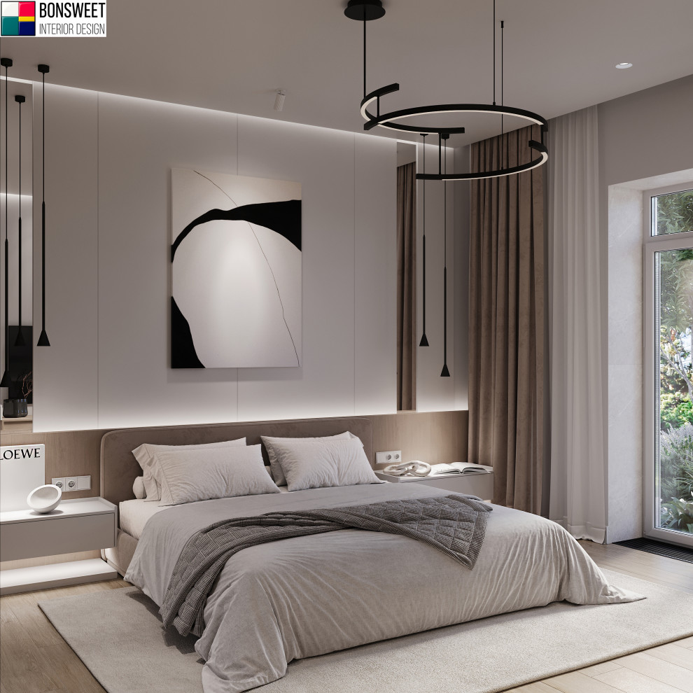 Дизайн спальни в стиле минимал