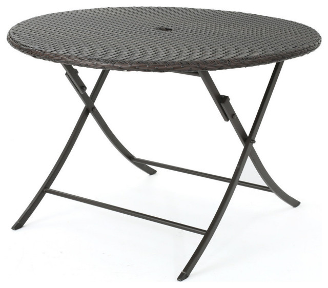 Gdf Studio Riley Outdoor Multi Brown, Does Round Table Take Up More Space