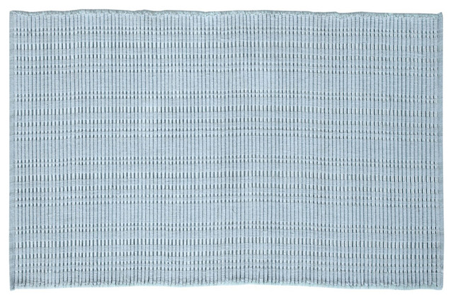 Woolen Silk Rib Accent Rug, 24