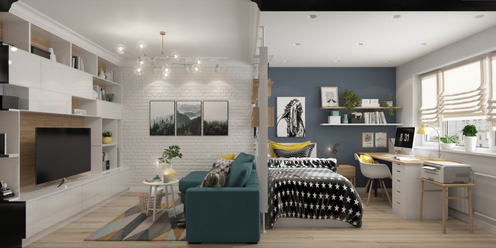 Квартира на Осташковском проезде  в скандинавском стиле