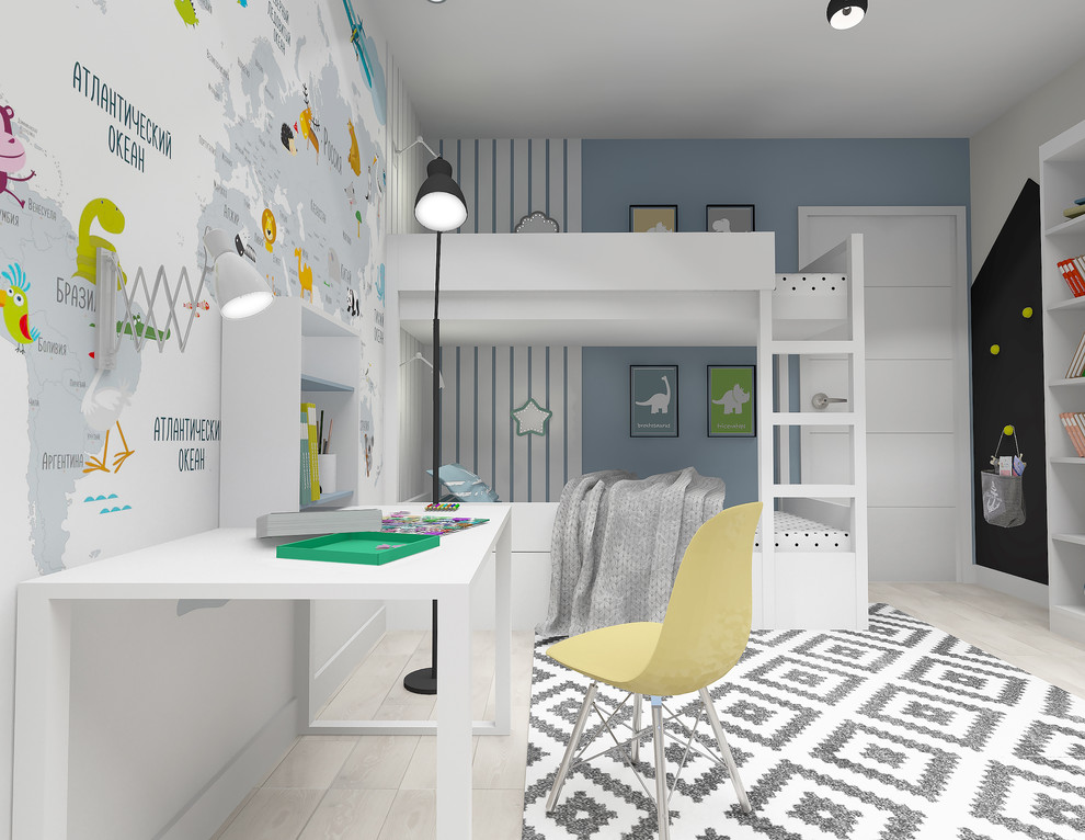 Проект квартиры в современном стиле "Территория детства"